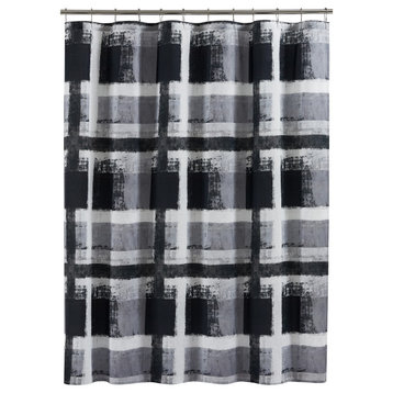 Five Queens Court Preston Shower Curtain, Grey