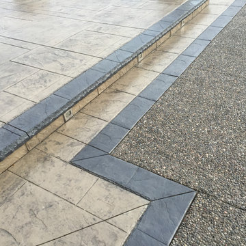 stamped concrete driveway