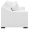 Coaster Ashlyn 2-piece Fabric Upholstered Sloped Arms Living Room Set in White