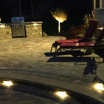 Outstanding Overlook Patio with Terraced Retaining Walls (Plainfield, IN)