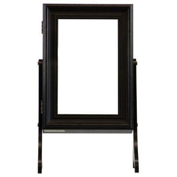 Charlotte Tabletop Jewelry Armoire, Black