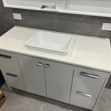 Modern Bathroom Vanity with Raindrops Stone Benchtop | Royal Victoria Collection