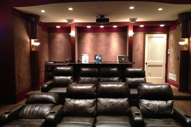 Example of a home theater design in Columbus