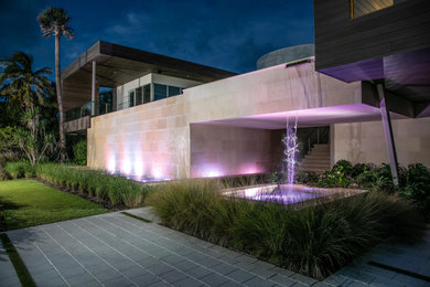 Trendy home design photo in Miami
