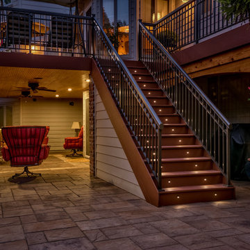Luxury Landscape Lighting Even on Stairs!