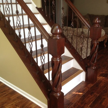 Copper Vein Balusters with Large Newel Posts - Sewell, NJ