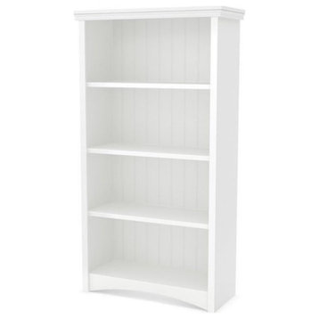 Atlin Designs 4 Shelf Bookcase in Pure White