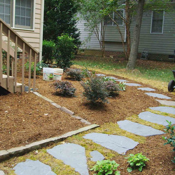 Natural Side & Back Yard