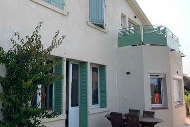 Réalisation d'une terrasse.