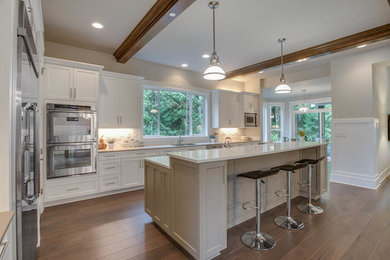 Inspiration for a transitional kitchen remodel in Seattle