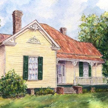 1870s Farmhouse - Commissioned House Portrait