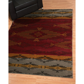 United Weavers Affinity Native Skye Red Accent Rug 1'10x3'