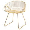 Alice Modern Glam Iron Dining Chair