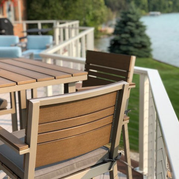 Waterfront Deck in Suttons Bay Overlooking Grand Traverse Bay