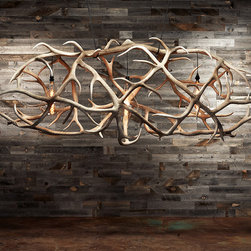 11' Lighted Antler Cocoon - Chandeliers