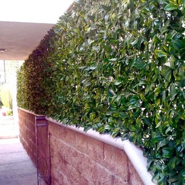 Privacy Solutions with GreenSmart Decor Artificial Hedge Panels