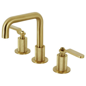 Kingston Brass KS1417KL Widespread Bathroom Faucet, Push Pop-Up