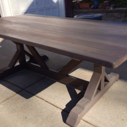 Reclaimed  Barnwood Tressle Table - Products