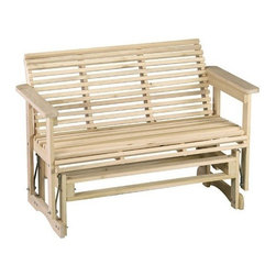 Roll Bottom Porch Glider - Outdoor Gliders
