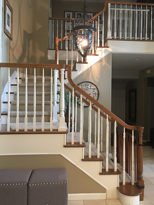 Should banister be stained, painted, or left alone?