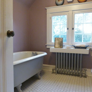Guest Bathroom with Vintage Flair
