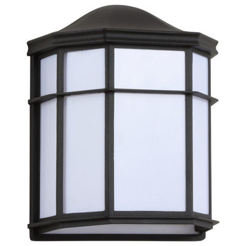 JONATHAN Y Lighting JYL7447A Henry 10" Tall LED Outdoor Wall - Black