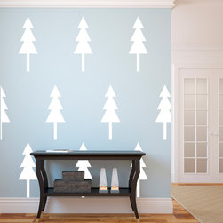 Simple Forrest Pine Tree - Wall Decal - Wall Decals