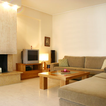 Marble Fireplace & Floor Tiles