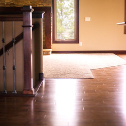 Hardwood flooring is 3 1/2" Solid Birch - Hardwood Flooring