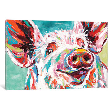 Piggy I by Carolee Vitaletti Canvas Print, 8"x12"x0.75"