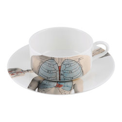 The New English - The New English Anatomica Teacup and Saucer - Teacups