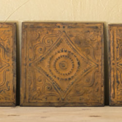 12" Tin Medallions - Wall Decor