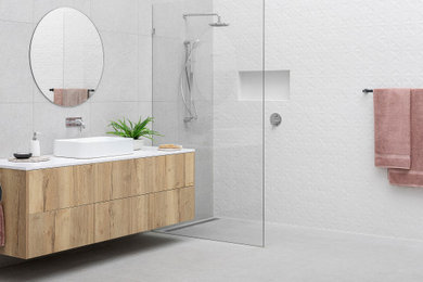 Inspiration for a scandinavian bathroom in Melbourne.