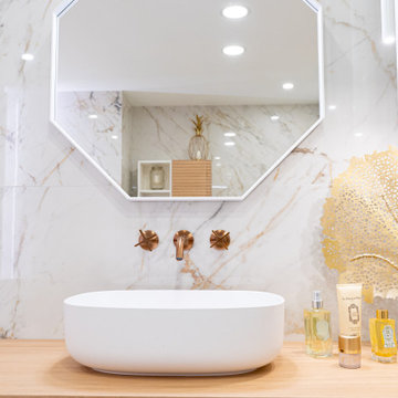 Salle de bain marbre