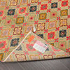 3'11''x5'8'' Hand Knotted Wool Oriental Area Rug Mint, Coral