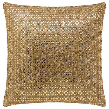 Sparkles Home Madison Avenue Rhinestone Pillow - 16" - Gold