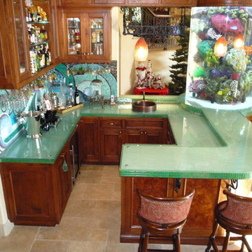 Illuminating Glass Counter Tops