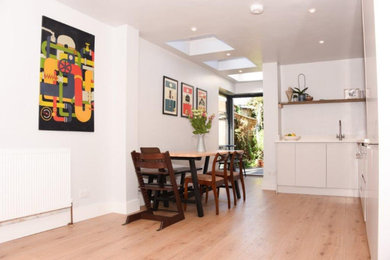 Contemporary dining room in Buckinghamshire.