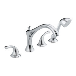 Delta Addison&trade; Roman Tub with Hand Shower Trim - Tub And Shower Faucet Sets