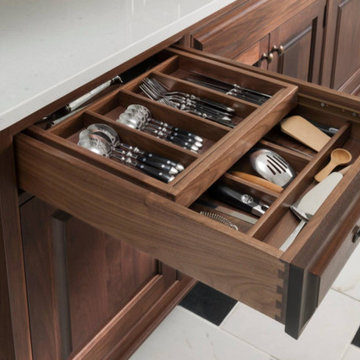 Wood-Mode's Two-Tier Convenient Drawers