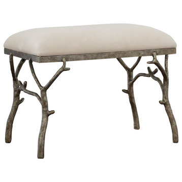 Uttermost Lismore Small Fabric Bench, 23544