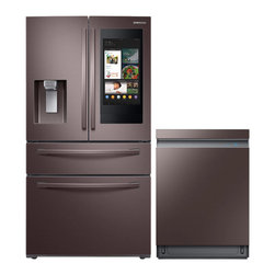 Samsung 28 Cu. Ft. 4-Door French Door Refrigerator with Touch Screen Family Hub - Refrigerators