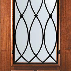 Prehung Single Door 80 Wood Mahogany La Salle Arch Top Arch Lite - Front Doors