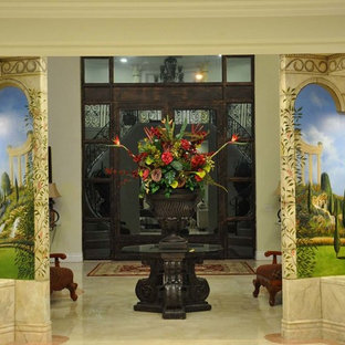 Mediterranes Wohnzimmer in Los Angeles