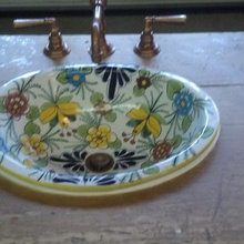 Mexican talavera sink