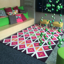 The Vibrant Colored Rug - Area Rugs