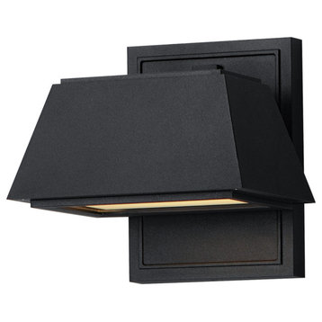 Mansard LED Outdoor Wall Sconce in Black