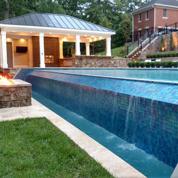 McLean Infinity Pool, Pavilion, & Terraced Patios