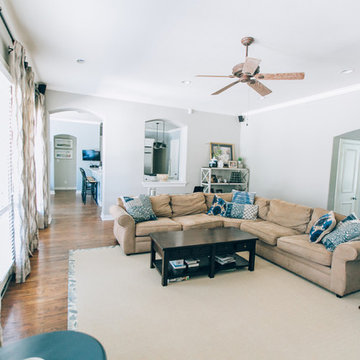 Transitional Living Room - Southlake TX