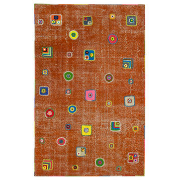 Rug N Carpet - Handmade Anatolian 6' 4" x 9' 11" Rustic Patchwork Area Rug